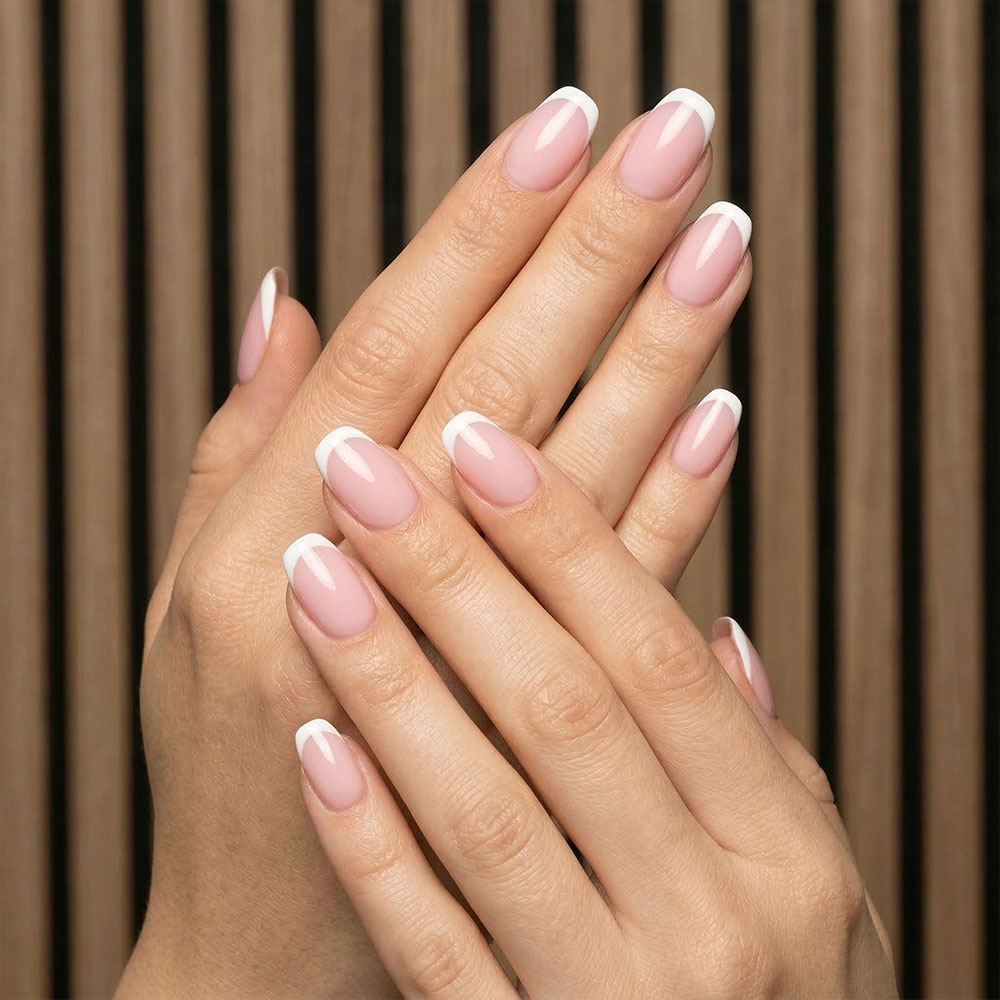 Classic french nails